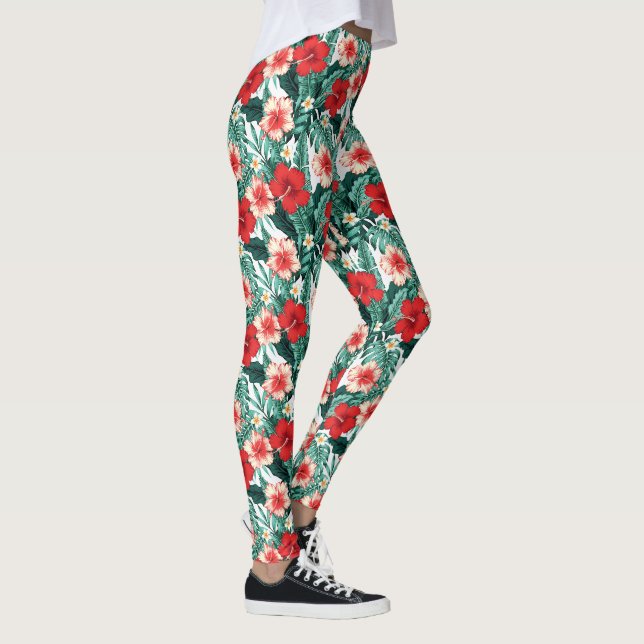 Hibiskusblüten  leggings (Rechts)