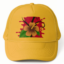 Hibiskusblüten-LKW-Fahrerhut