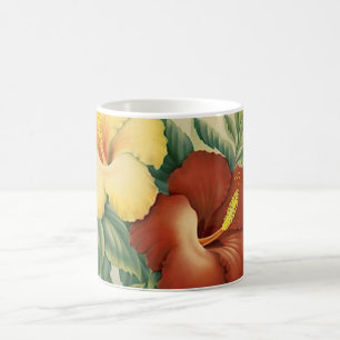 Hibiskusdruck Kaffeetasse