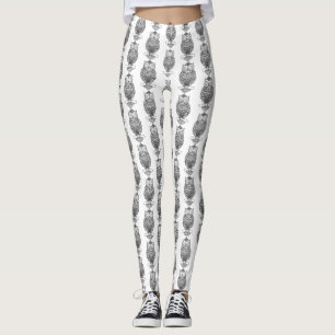 Hibou (blanc) - Leggings