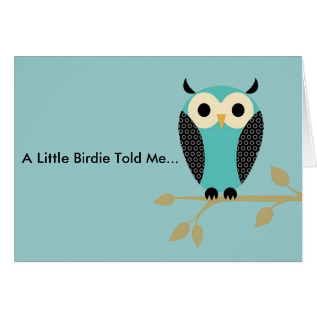 Hibou bleu sur le membre (Devant horizontal)