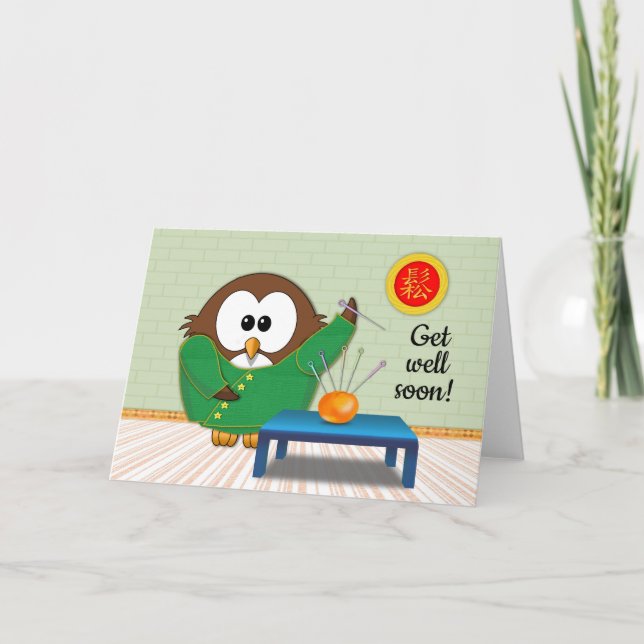 Hibou chinois de docteur - carte (Devant)