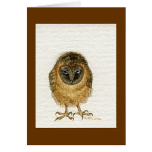 "Hibou de grange fait face cendré "