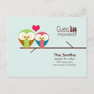 Hibou de mod - juste faire-part déplacé