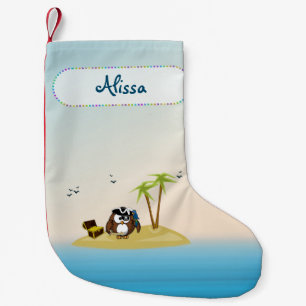 hibou de quête du trésor - chaussette de Noël