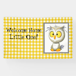 Hibou d'Oliver bannière à la maison bienvenue