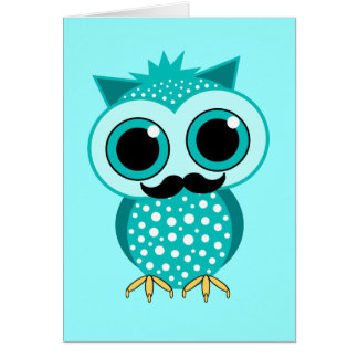 hibou drôle de moustache