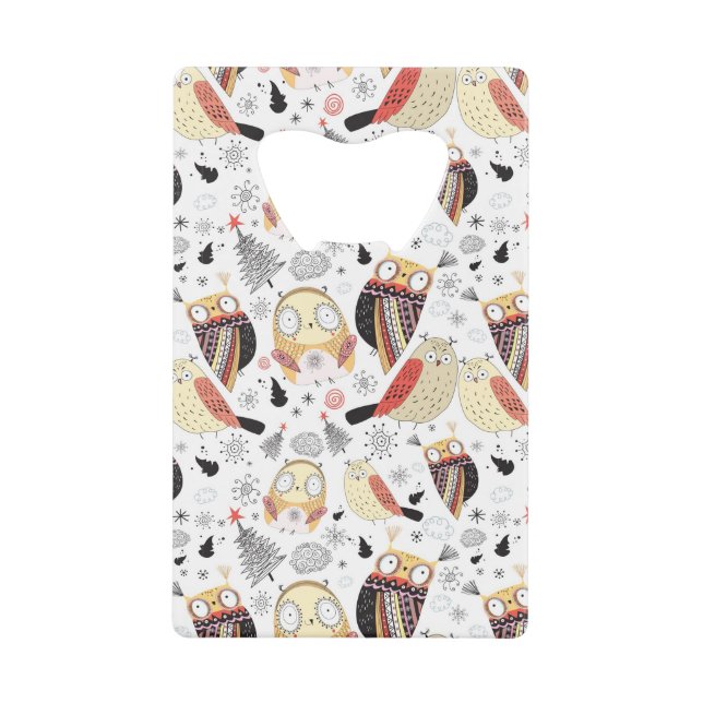 Hibou drôle de texture (Devant)