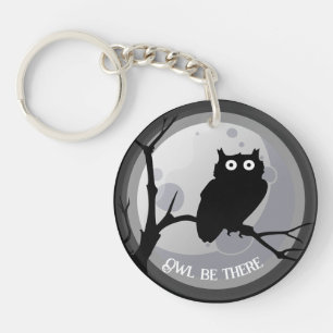 hibou être là Chouette noir et blanc