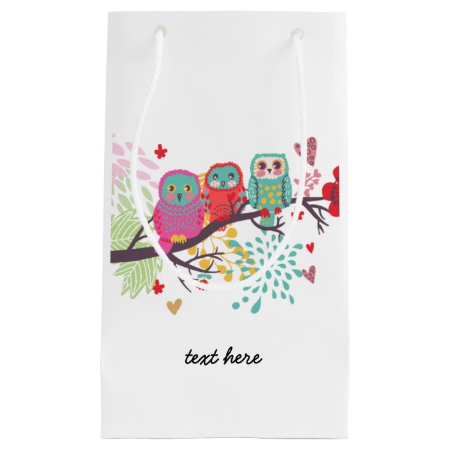 hibou, floral, mariage, fête d'anniversaire Sac ca (Devant)