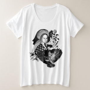 Hibou gothique de nuit et femme