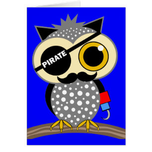 hibou mignon de pirate