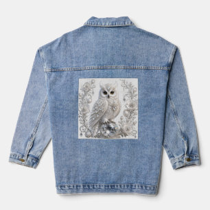 Hibou Perle de Cristal Blanc
