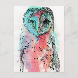 Hibou Postkarte