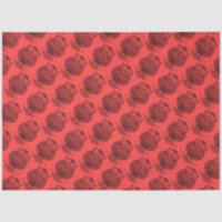 Hibou (rouge) - Papier de soie