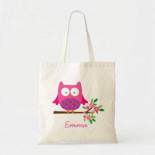Hibou sur un sac personnalisé par branche