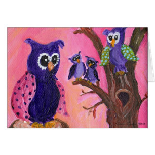 Hiboux dans les arbres