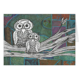 Hiboux de patchwork