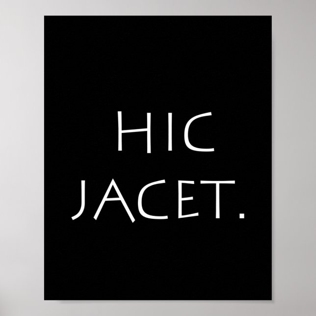 Hic Jacet Poster (Vorne)