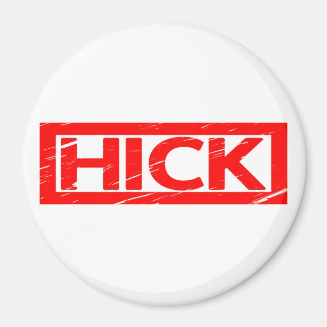 Hick Briefmarke Magnet (Vorne)