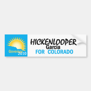 Hickenlooper Garcia Autoaufkleber 2010