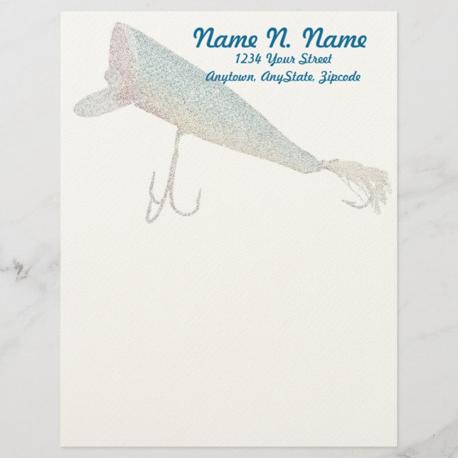 Hickey do Beachcomber Antique Lure Letterhead Briefkopf (Vorderseite)