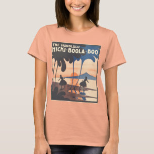 Hicki Boola huent le T-shirt de burn-out de dames
