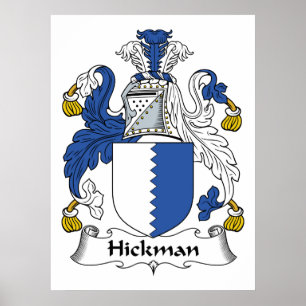 Hickman Familienwappen Poster