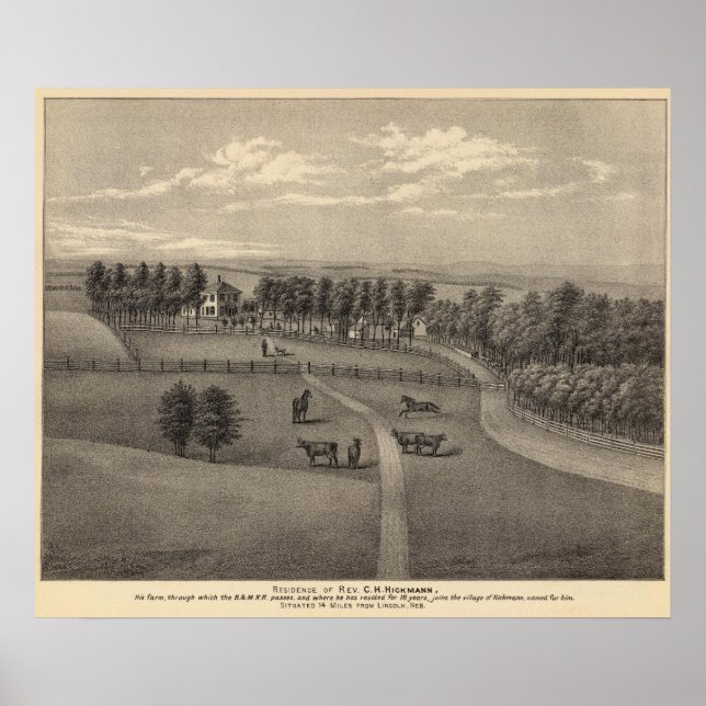 Hickmann, Nebraska Poster (Vorne)