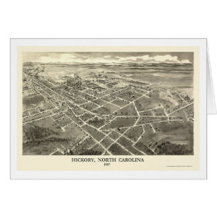Hickory, carte panoramique d'OR - 1907
