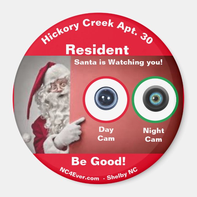 Hickory Creek Apt. 30 Der Weihnachtsmann sieht sic Magnet (Vorne)