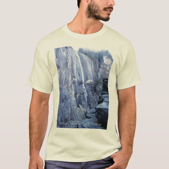 Hickory-Nuss-Fälle, North Carolina T-Shirt (Vorderseite)