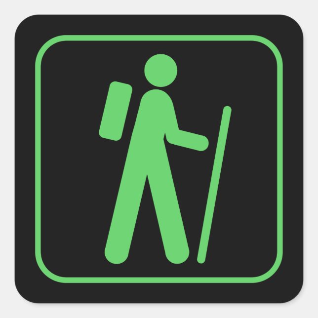 Hicksticker Quadratischer Aufkleber (Vorderseite)