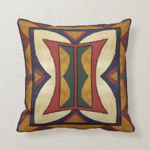 HIDATSA - MANDAN? Parfleche Artkissen 1909 Kissen