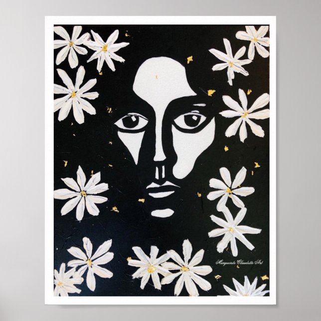 Hidden Beauty Print - Marguerite Claudette Art Poster (Vorne)