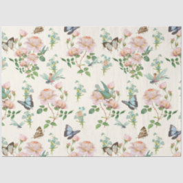 Hidden Faidies Bloral Blush Pink Dragonfly Butterf Seidenpapier