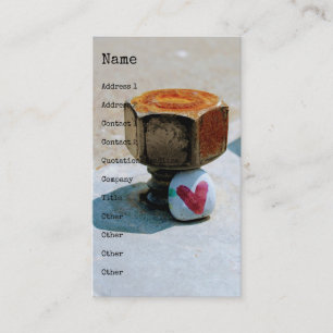Hidden Heart Rock and a Rusty Bolt Visitenkarte