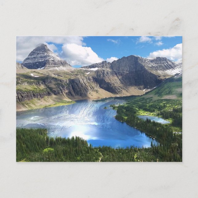 Hidden Lake in Glacier National Park Postkarte (Vorderseite)