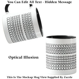Hidden Message Coffee King 115B Funny Novelty Tasse
