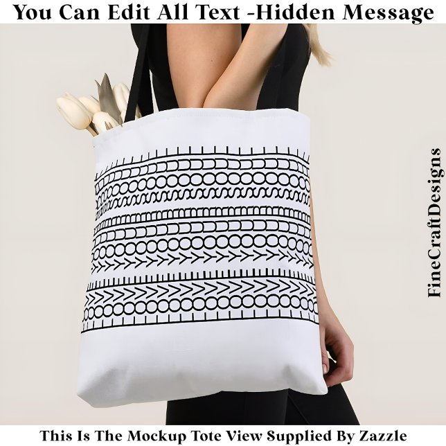 Hidden Message Love Your Soul, Custom 109B Quote Tasche (Von Creator hochgeladen)