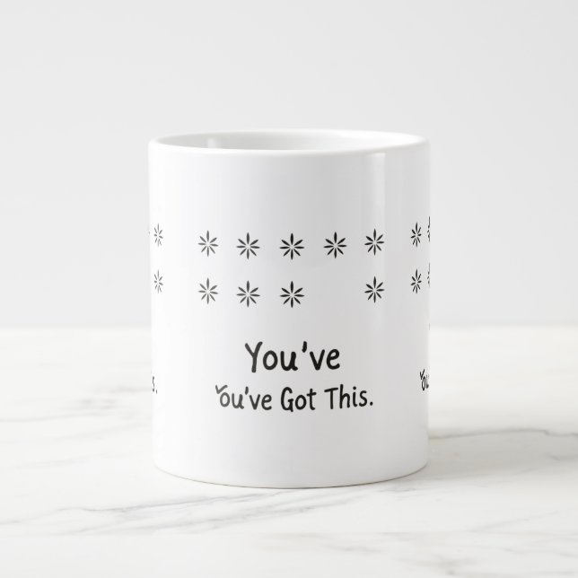 Hidden Message You've Got This Surprise Mug Jumbo-Tasse (Vorderseite)
