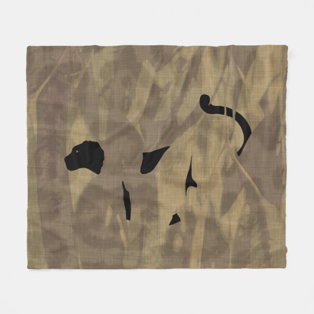 Hidden Panther Fleece Blanket (Vorderseite (Horizontal))