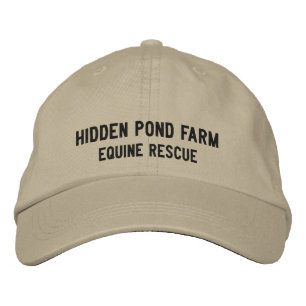 Hidden Pond Farm Equine Rescue Cap Bestickte Baseballkappe