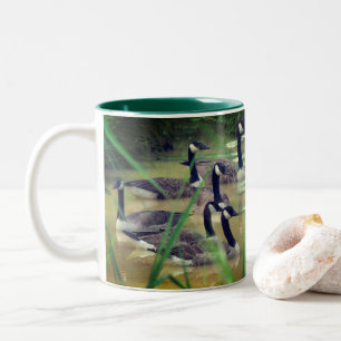 Hidden Serenity Canada Gänse Personalisiert Zweifarbige Tasse