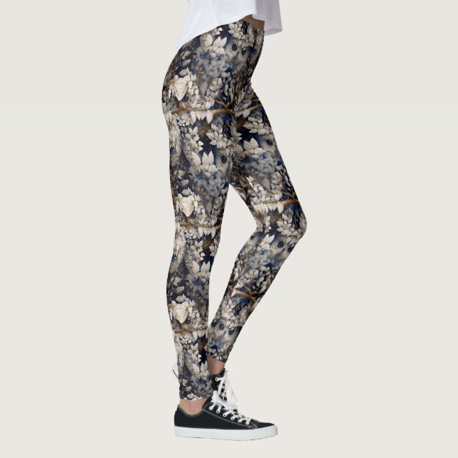 Hidden Snowy Owl Leggings - hübsch (Rechts)