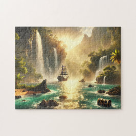 Hidden Treasure Cove Pirate Ship Waterfall Lagoon