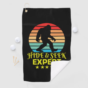Hide and Seek Experte Bigfoot Funny Golfhandtuch