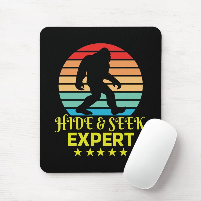 Hide and Seek Experte Bigfoot Funny Mousepad (Mit Mouse)