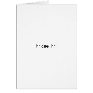 Hidee hallo