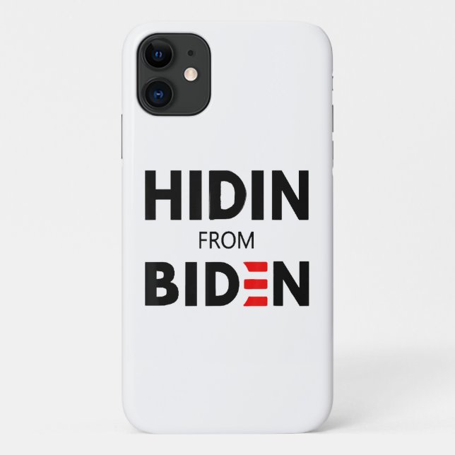 HIDEN VON BIDEN lustige Meme politische Joe Campai Case-Mate iPhone Hülle (Rückseite)